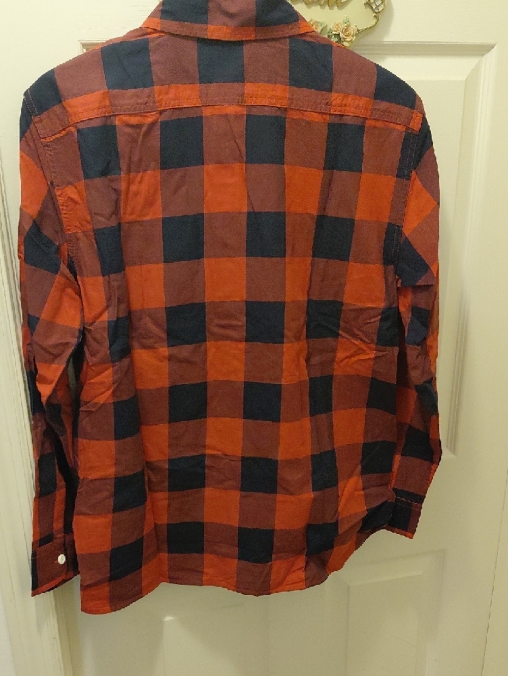 Levi's Red and Navy Buffalo Plaid Button-Down Shirt - Picture 6 of 6